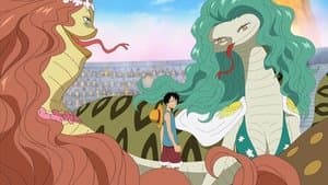 A Difficult Fight for Luffy! The Snake Sisters' Haki Power!!