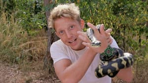 Hunting a Python and Blue-Tongue Lizard