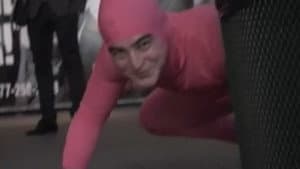 PINK GUY IN TIMES SQUARE