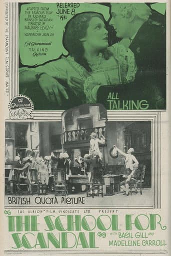 The School for Scandal (1930) poster