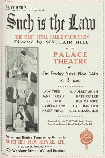 Such Is the Law (1930) poster