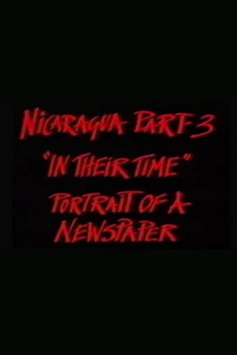 Nicaragua Part 3: In Their Time (1985) poster