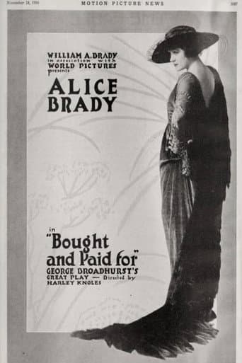 Bought and Paid For (1916) poster