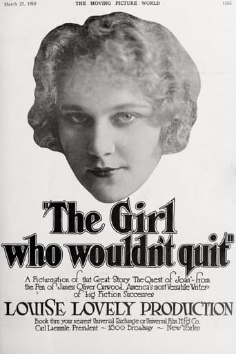The Girl Who Wouldn't Quit (1918) poster