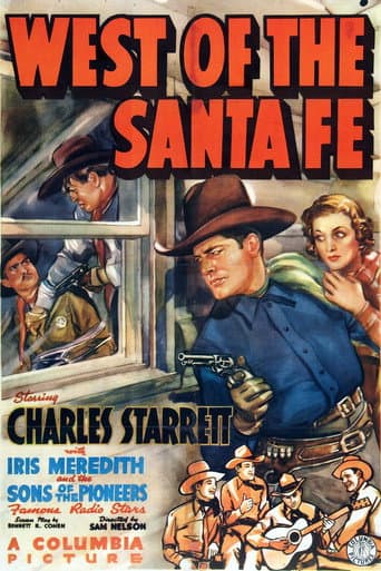 West of the Santa Fe (1938) poster