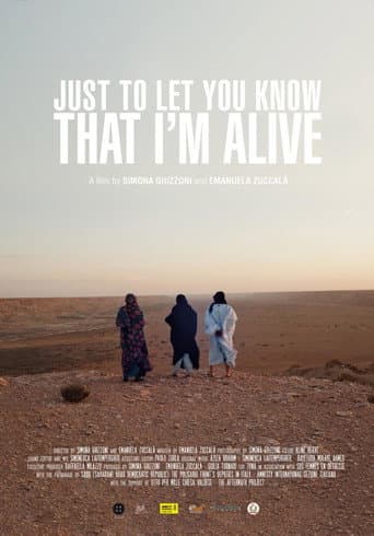Just to let you know that I'm alive (2013) poster