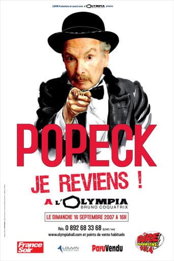 Popeck à l'Olympia (1990) poster