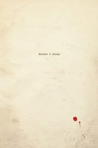 Before I Sleep (2013) poster