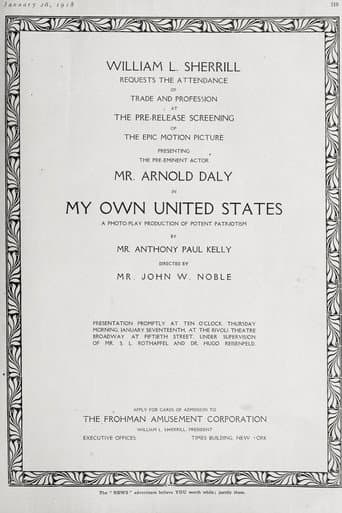 My Own United States (1918) poster