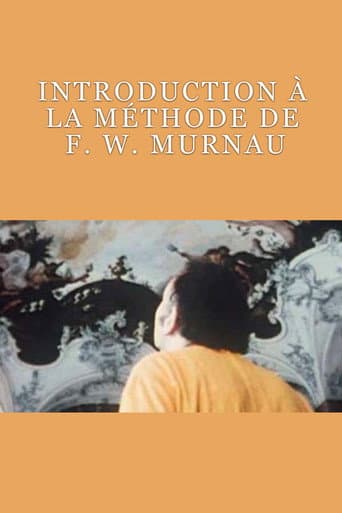 Introduction à la Méthode de F. W. Murnau (1970) poster