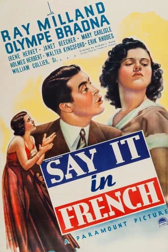Say It in French (1938) poster