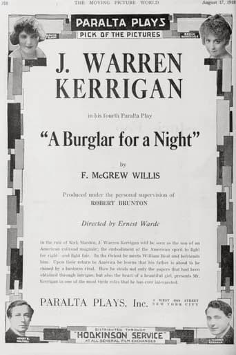 A Burglar for a Night (1918) poster