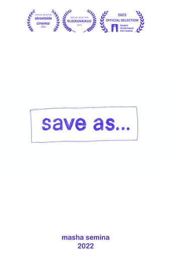 Save As… (2022) poster