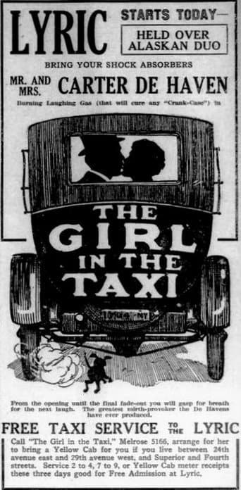 The Girl in the Taxi (1921) poster