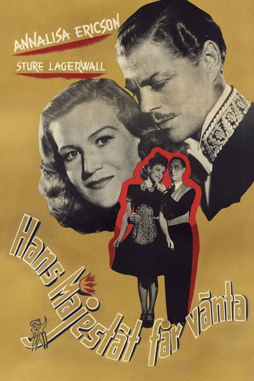 Hans Majestät får vänta (1945) poster