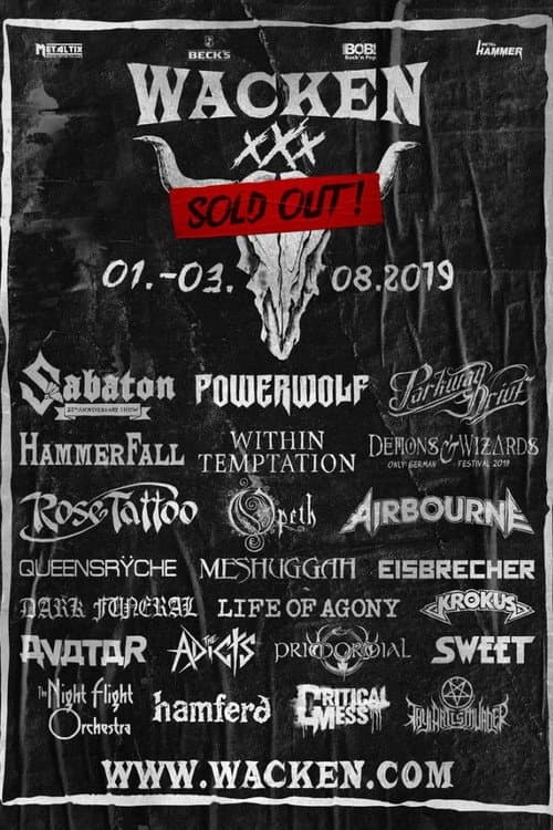 Demons & Wizards Live At Wacken Open Air 2019 poster