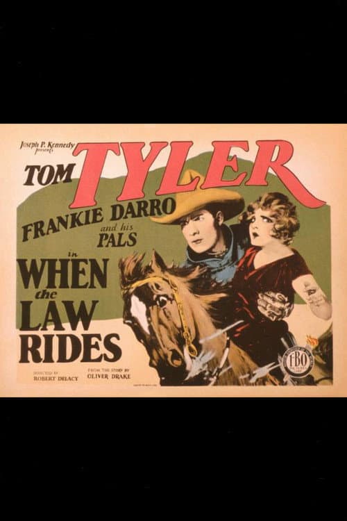 When the Law Rides (1928) poster