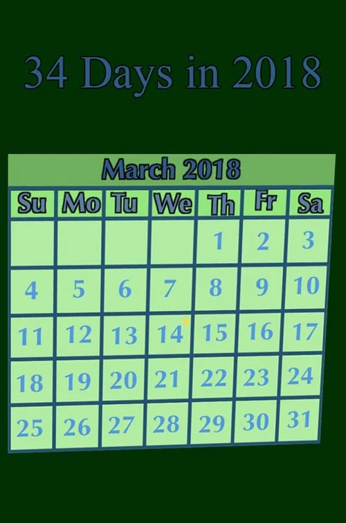 34 Days in 2018 poster