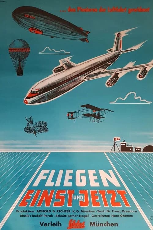 Fliegen - einst und jetzt poster