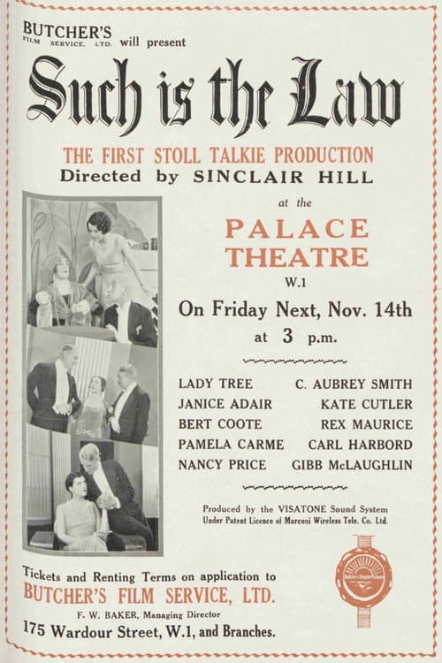 Such Is the Law poster