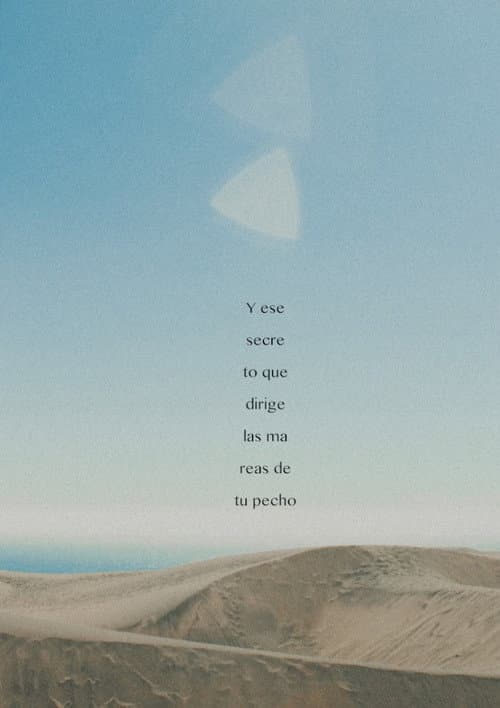 And that secret that moves the tides of your chest poster