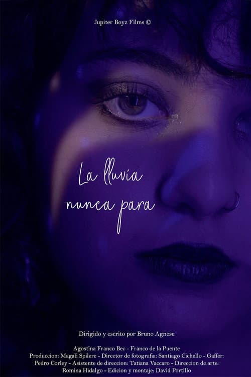La lluvia nunca para poster