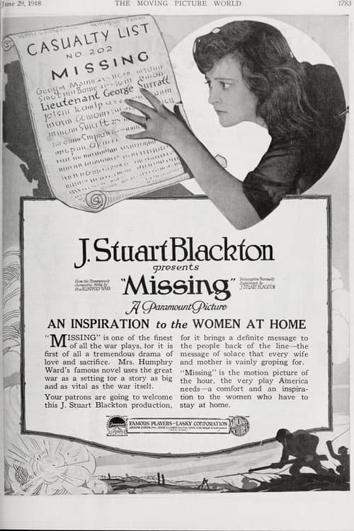 Missing (1918) poster