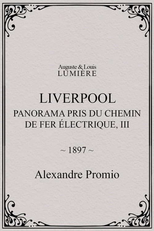 Liverpool, panorama pris du chemin de fer électrique, III (1897) poster