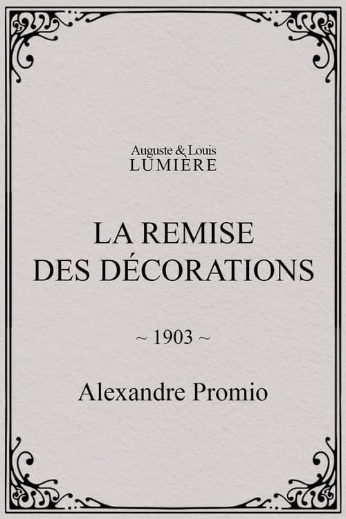 La remise des décorations poster