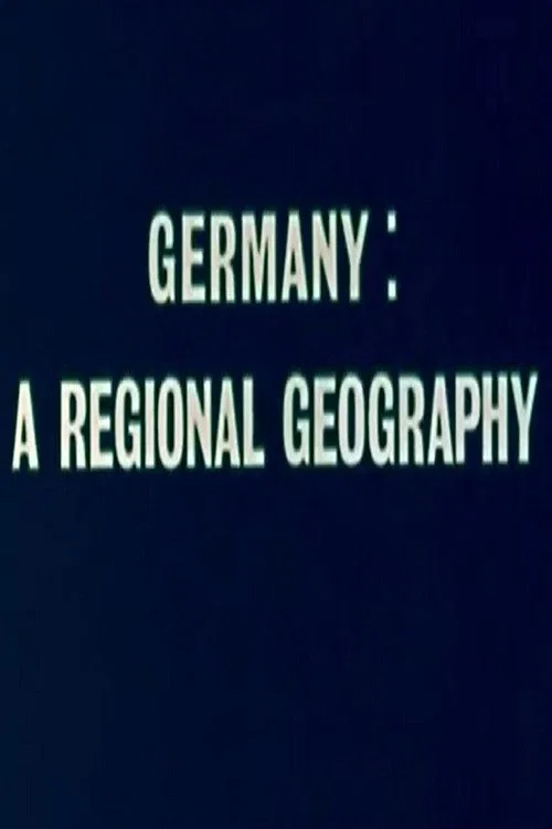 Germany: A Regional Geography poster
