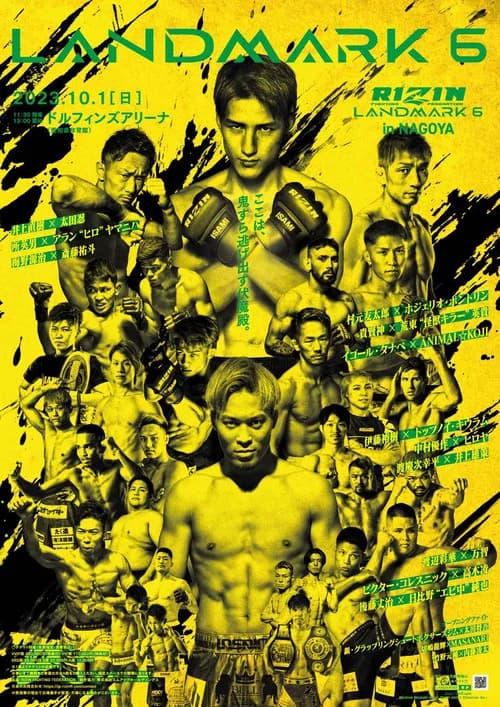 RIZIN LANDMARK 6 in NAGOYA poster