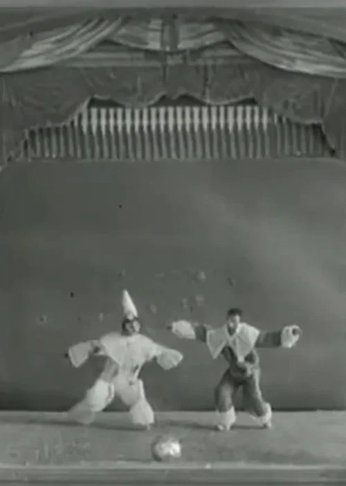 Pierrot, Harlequin and a Ball poster