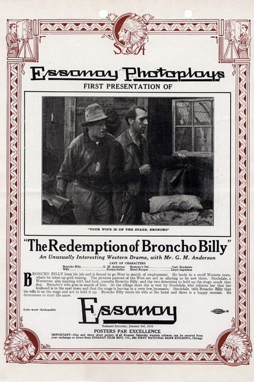 The Redemption of Broncho Billy (1914) poster