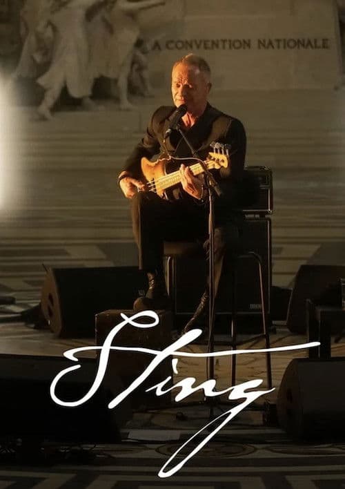 Sting at the Pantheon in Paris - 50 Years of FIP Radio poster