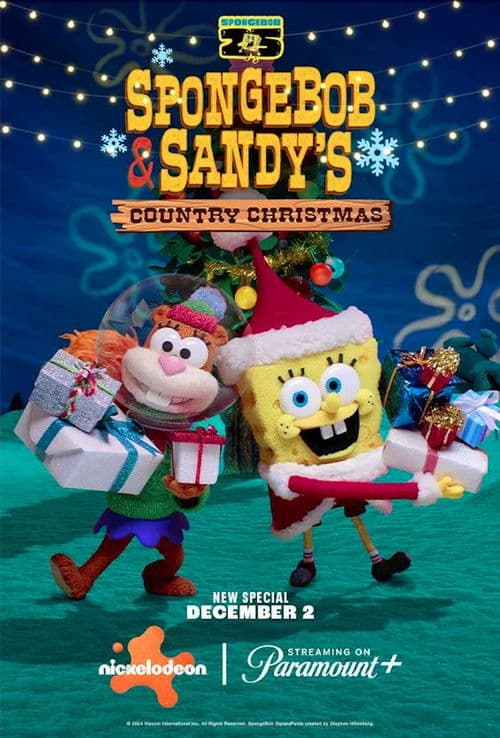 SpongeBob and Sandy’s Country Christmas (2024) poster