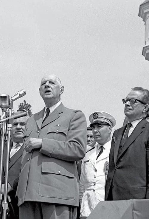 La visite du Général De Gaulle au Québec poster