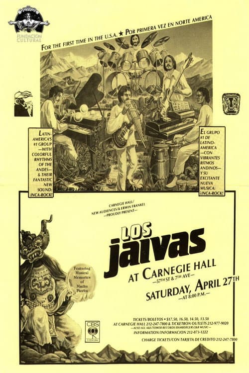 Los Jaivas en Nueva York, Abril 1985 poster