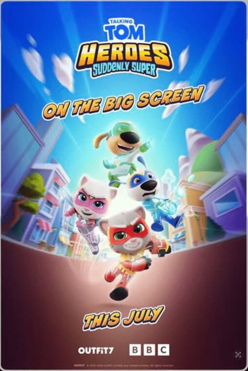 Talking Tom Hero’s on the Big Screen (2026) poster