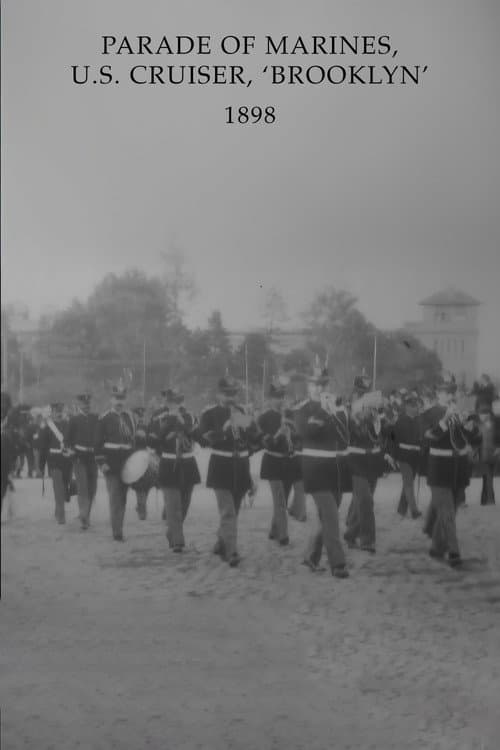 Parade of Marines, U.S. Cruiser, 'Brooklyn' (1898) poster