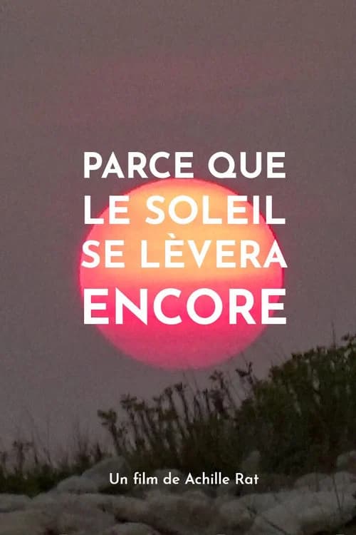 Parce que le soleil se lèvera encore poster