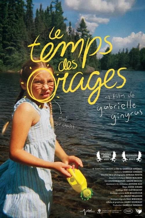 Le temps des orages poster