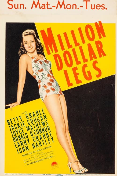 Million Dollar Legs (1939) poster