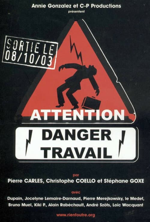 Attention danger travail poster
