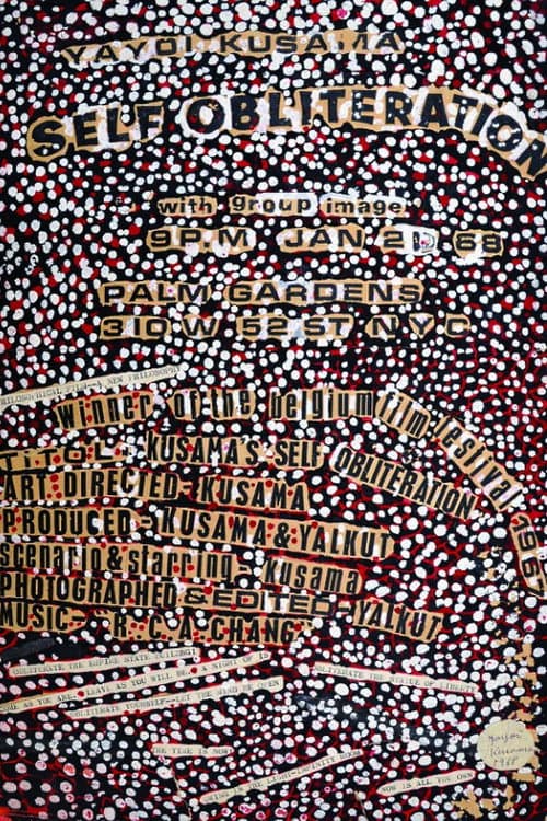 Kusama's Self-Obliteration poster
