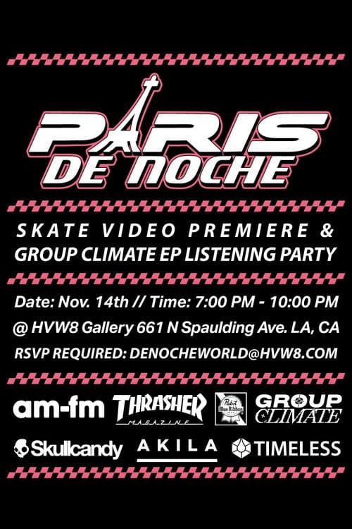 Paris De Noche poster