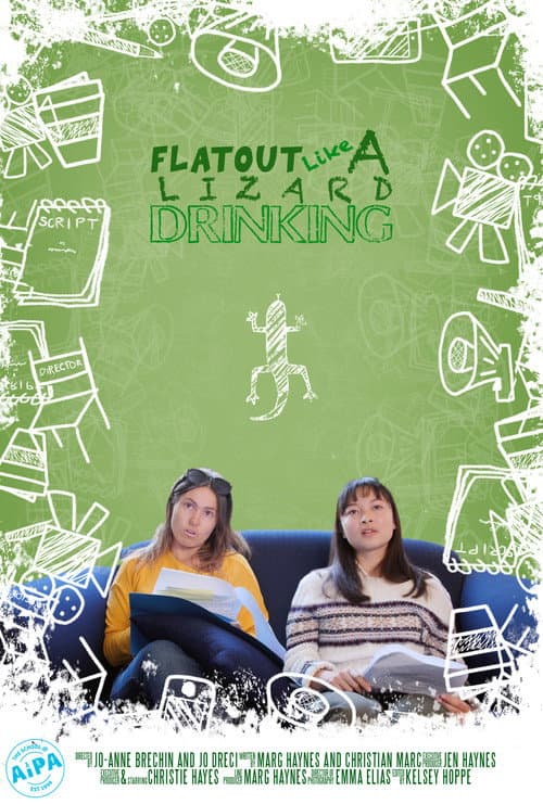 Flat Out Like a Lizard Drinking poster