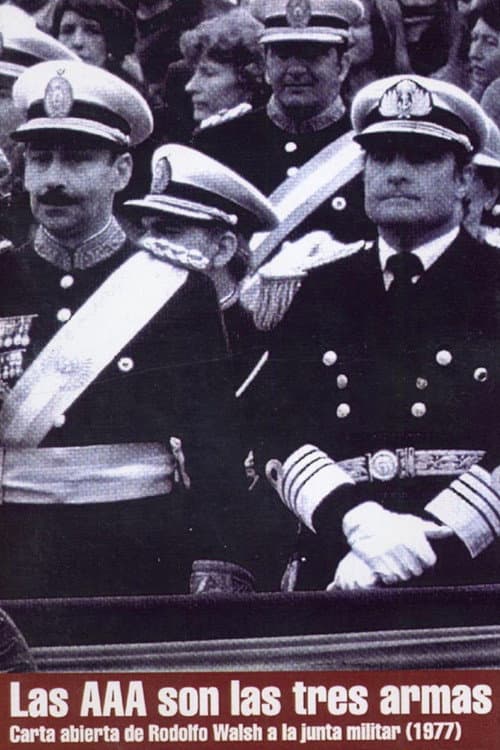 Las AAA son las tres armas: Carta abierta de Rodolfo Walsh a la junta militar poster