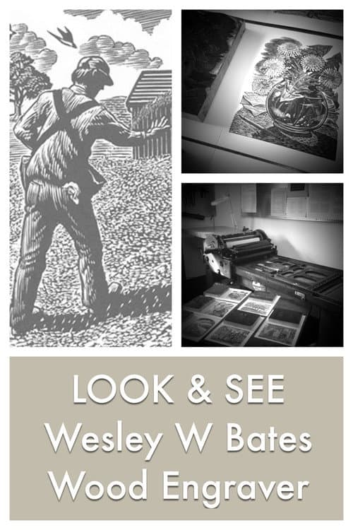 LOOK & SEE:  Wesley W. Bates - Wood Engraver poster