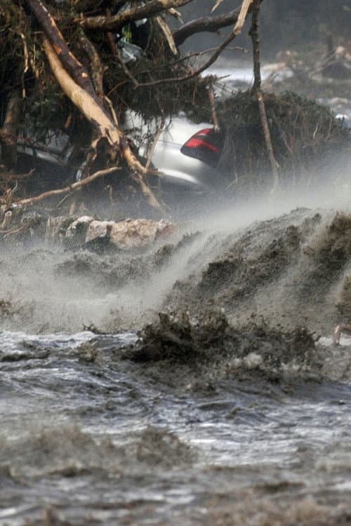 The Great Devon & Cornwall Floods poster