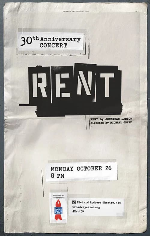 Rent: 30th Anniversary Concert (2026) poster